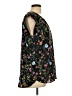 Pleione 100% Polyester Floral Black Sleeveless Blouse Size L - photo 4