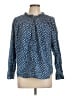 J.Crew Polka Dots Blue Long Sleeve Blouse Size 10 - photo 1