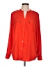 Calvin Klein 100% Polyester Orange Long Sleeve Blouse Size L - photo 1