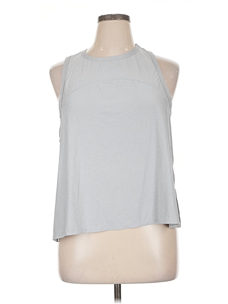 Pre-owned Active By Old Navy Tank Top Gray Halter Neckline Tops