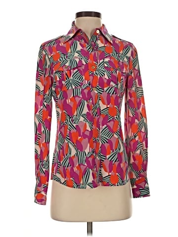 Tory Burch Long Sleeve Silk Top (view 1)