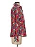 Tory Burch 100% Silk Print Red Long Sleeve Silk Top Size 2 - photo 4