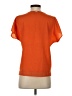 DKNY 100% Polyester Orange Short Sleeve Blouse Size XS - photo 2