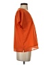 DKNY 100% Polyester Orange Short Sleeve Blouse Size XS - photo 4