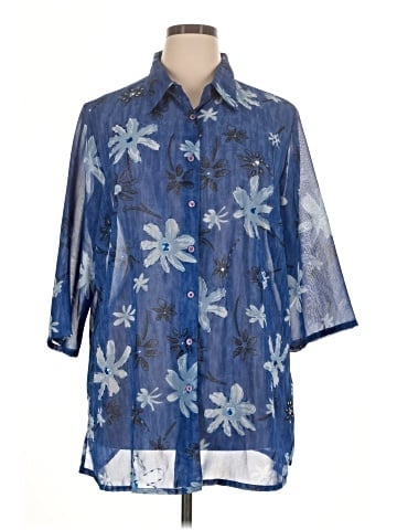 Club Z Collection 3/4 Sleeve Blouse (view 1)