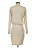 Unbranded Solid Tan Casual Dress Size S - photo 2