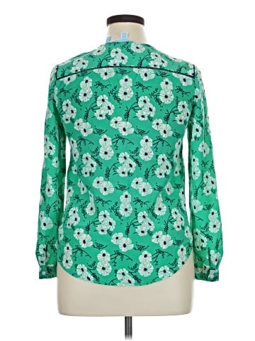 Draper James Long Sleeve Silk Top (view 2)