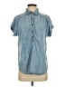 Good Hart Blue Short Sleeve Button-Down Shirt Size S - photo 1