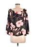 Bar III 100% Polyester Green 3/4 Sleeve Blouse Size M - photo 2