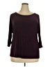 Perseption Concept Burgundy 3/4 Sleeve Top Size 2X - photo 1
