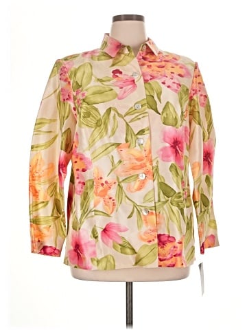 Dana Buchman 3/4 Sleeve Silk Top (view 1)