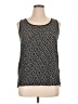 August Silk Black Sleeveless Top Size XL - photo 1