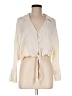 Zara Ivory Long Sleeve Blouse Size M - photo 1