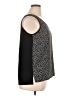 August Silk Black Sleeveless Top Size XL - photo 4