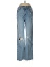 Zara 100% Baumwolle Hearts Blue Jeans Size 6 - photo 1