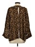 Bibi Animal Print Brown Poncho Size S - photo 2