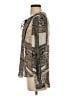 Hale Bob 100% Polyester Silver Long Sleeve Blouse Size S - photo 5