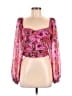 showpo 100% Polyester Pink 3/4 Sleeve Blouse Size 6 - photo 1