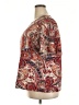 Unbranded 100% Polyester Paisley Red Short Sleeve Blouse Size 2XL - photo 5