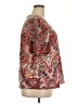 Unbranded 100% Polyester Paisley Red Short Sleeve Blouse Size 2XL - photo 4