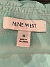 Nine West 100% Polyester Print Teal Cocktail Dress Size 16 - photo 7
