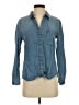 Cloth & Stone 100% Lyocell Blue Long Sleeve Button-Down Shirt Size S - photo 1