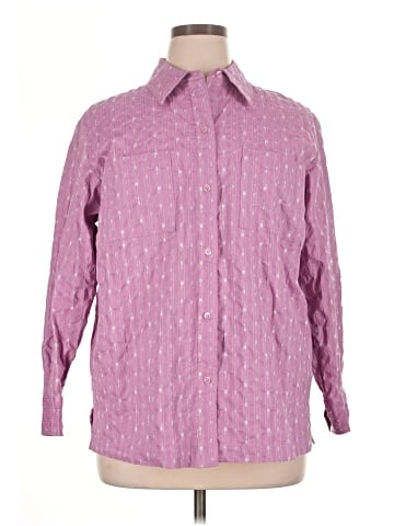 Sigrid Olsen Sport Long Sleeve Button-Down Shirt (view 1)