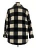 Terra & Sky Plaid Gray Poncho Size 2X - photo 2