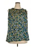 Talbots 100% Polyester Blue Sleeveless Blouse Size 2X - photo 1