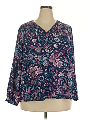 Attention Long Sleeve Blouse (view 1)