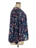 Attention 100% Polyester Paisley Blue Long Sleeve Blouse Size 2X - photo 4