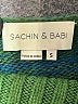Sachin + Babi 100% Acrylic Color Block Blue Turtleneck Sweater Size S - photo 7