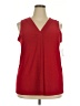 Assorted Brands Red Sleeveless Blouse Size 2X - photo 1