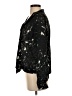 Gilli 100% Polyester Metallic Black Long Sleeve Blouse Size S - photo 5
