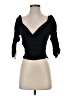 Reformation Black 3/4 Sleeve Top Size 0 - photo 1