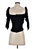 Reformation Black 3/4 Sleeve Top Size 0 - photo 2