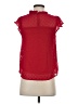 Monteau 100% Polyester Red Short Sleeve Blouse Size S - photo 2