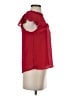 Monteau 100% Polyester Red Short Sleeve Blouse Size S - photo 4