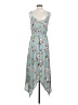 Trixxi 100% Polyester Floral Blue Casual Dress Size M - photo 2