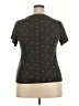 Old Navy Polka Dots Black Short Sleeve T-Shirt Size 2X - photo 2