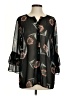 CAbi 100% Polyester Black 3/4 Sleeve Blouse Size S - photo 1