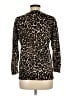 J.Crew 100% Merino Animal Print Brown Wool Sweater Size M - photo 2