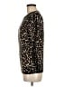 J.Crew 100% Merino Animal Print Brown Wool Sweater Size M - photo 5
