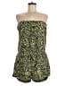 Cynthia Steffe 100% Silk Print Yellow Romper Size 8 - photo 1
