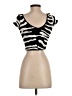 Bebe Black Short Sleeve Top Size S (petite) - photo 2