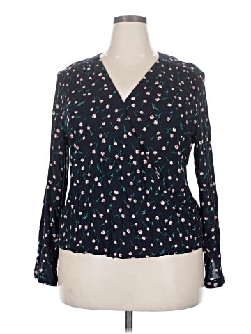 Pale Sky Long Sleeve Blouse (view 1)