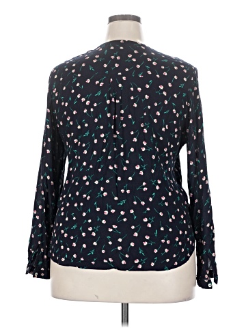 Pale Sky Long Sleeve Blouse (view 2)