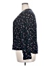 Pale Sky 100% Rayon Polka Dots Floral Black Long Sleeve Blouse Size XXL - photo 5