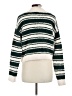 Lush 100% Polyester Stripes Green Pullover Sweater Size M - photo 2