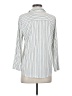 Modern Works Stripes White 3/4 Sleeve Button-Down Shirt Size M - photo 2